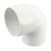 Coude Mâle/femelle 87°30 à Emboîter - CR8GT1B Blanc Nicoll - Pour Tube De Descente De Gouttière De 80 Mm