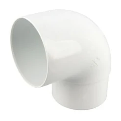 Coude Mâle/femelle 87°30 à Emboîter - CR8GT1B Blanc Nicoll - Pour Tube De Descente De Gouttière De 80 Mm