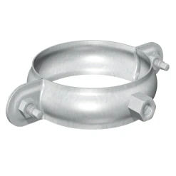 Rheinzink Collier Rond Avec Embase Taraudée Pour Tuyaux De Descente - Acier Galvanisé - Diamètre 100 M