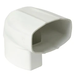 Nicoll Coude à 90° Pour Tube De Descente De Gouttière Ovoïde 105 X 76 Mm - Renvoi Sur Pignon - Techtan Blanc