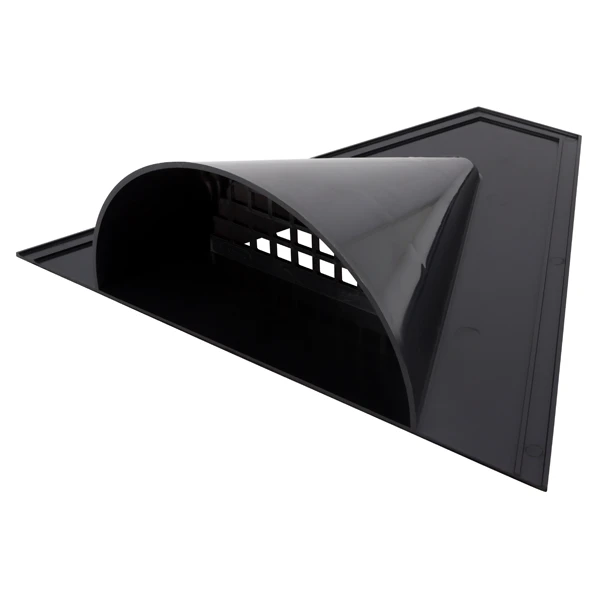 Nicoll Chatière De Ventilation Demi-ronde Sur Plage Trapézoïdale - Gris Anthracite 1 Nicoll Chatière De Ventilation Demi-ronde Sur Plage Trapézoïdale - Gris Anthracite