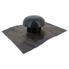 Nicoll Chapeau De Ventilation Avec Collerette D'étanchéité - Diamètre 100 Mm - Anthracite