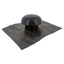 Nicoll Chapeau De Ventilation Avec Collerette D'étanchéité - Diamètre 100 Mm - Anthracite