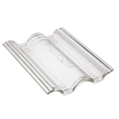 BMI Monier Tuile En Verre Grand Moule à Fort Galbe - Plein Ciel - Translucide - 42 X 33 Cm