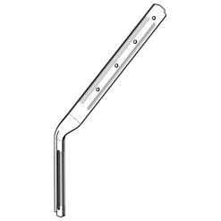 Frenehard Et Michaux Queue Emboutie Acier Pré-galvanisé Feuillard 12/10ème Tige Chantournée - 250 Mm