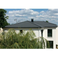 BMI Monier Tuile Béton Grand Moule à Aspect Plat - Nobilee - Ardoise - 42 X 33 Cm -VMZinc Boutique 3 2