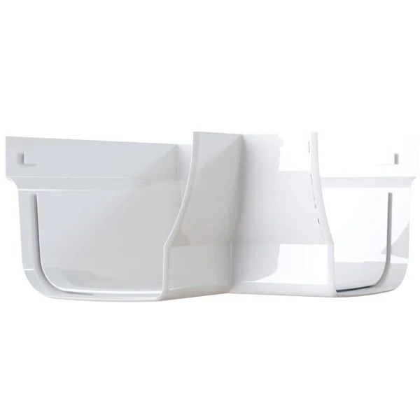 Angle Extérieur MEP RVAEP Pour Gouttière La Réversible - PVC Blanc 1 Angle Extérieur MEP RVAEP Pour Gouttière La Réversible - PVC Blanc