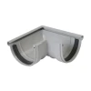 Angle Extérieur à Joint De Gouttière Nicoll - Demi-ronde 25 - Longueur 195 Mm - Angle 90° - Techtan Gris