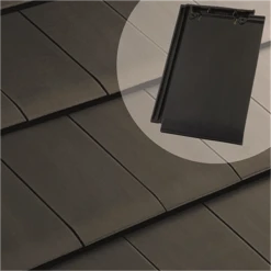 Tuile HP 10 Huguenot Plate à Double Emboîtement Réf.205 EDILIANS - Ardoise