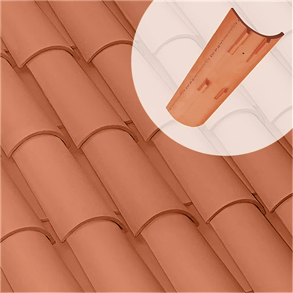 Tuile Canal 50/21 à Talon TEJAS BORJA - Rouge 1 Tuile Canal 50/21 à Talon TEJAS BORJA - Rouge