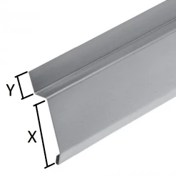 Bande De Solin à Biseau En Zinc Granum Basalte Rheinzink - Développé De 100 Mm - ép. 0,65 Mm - 2 M