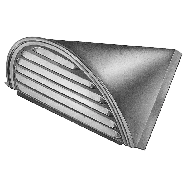 Chatière Demi-ronde En Zinc VMZINC QCH4R - Aspect Quartz-Zinc 2 Chatière Demi-ronde En Zinc VMZINC QCH4R - Aspect Quartz-Zinc – Image 2