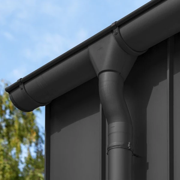 Gouttière En Zinc Granum Basalte Rheinzink - 250 MM - ép.0.65 MM - 4,00 M 2 Gouttière En Zinc Granum Basalte Rheinzink - 250 MM - ép.0.65 MM - 4,00 M – Image 2