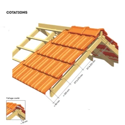 Edilians Tuile En Terre Cuite à Emboîtement Grand Moule Faiblement Galbée - Marseille Poudenx - Rouge -VMZinc Boutique cotation
