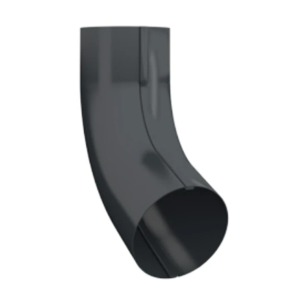 Coude De Descente à 70° Lindab Pour Tuyau De 87 MM - Gris Anthracite RAL 7016 1 Coude De Descente à 70° Lindab Pour Tuyau De 87 MM - Gris Anthracite RAL 7016
