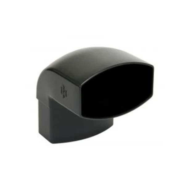 Coude Ovoïde Nicoll Pour Tube De Descente 90 X 56-mm - Angle 87°30 - Mâle/Femelle - Techtan - Gris Anthracite 1 Coude Ovoïde Nicoll Pour Tube De Descente 90 X 56-mm - Angle 87°30 - Mâle/Femelle - Techtan - Gris Anthracite