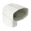 Nicoll Coude Pignon Pour Tube De Descente Ovoïde 90 X 56 Mm - Angle 90° - Mâle/Femelle - Techtan - Blanc