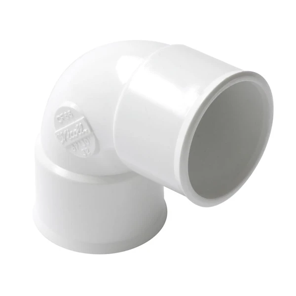 Nicoll Coude Tube De Descente - Femelle / Femelle - 87° - 80 Mm - PVC - Blanc 2 Nicoll Coude Tube De Descente - Femelle / Femelle - 87° - 80 Mm - PVC - Blanc – Image 2