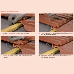 Edilians Crochet HARPON GM Symétrique - Fixation Pour Tuiles à Emboîtement - Boîte De 500 Pièces -VMZinc Boutique crochet 20harpon 20meo