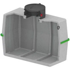 Sebico Cuve De Stockage Nue En Béton Pour Eau De Pluie - NBK - Capacité 3000 L