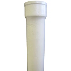 Dauphin Droit En Fonte Rheinzink Blanc - Tuyau De Descente 100 MM - 1 M