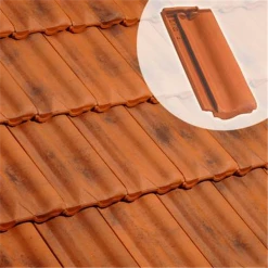 Edilians Demi-tuile En Terre Cuite - Delta 10 Ste Foy - Largeur 160 Mm - Rouge Nuancé
