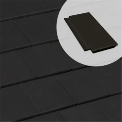 BMI Monier Demi-tuile Béton - Innotech - Graphite - 42 X 18.5 Cm