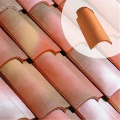 Edilians Demi-tuile En Terre Cuite - Plein Sud Gélis - Emboîtement Grand Moule Fortement Galbée - Tradition