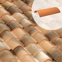 Terreal Demi-tuile En Terre Cuite - Romane Azur 5RZ - Castelviel -VMZinc Boutique demituileromaneazur5rzte 709788 2