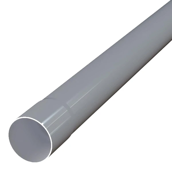 Tuyau De Descente MEP 854 Pour Gouttière GD25 - PVC Gris - 80 MM X 4 M 1 Tuyau De Descente MEP 854 Pour Gouttière GD25 - PVC Gris - 80 MM X 4 M