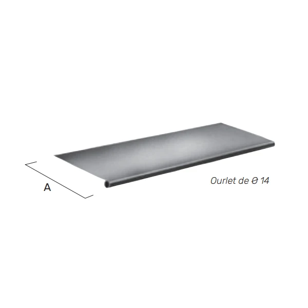 Bande De Doublis En Zinc VMZINC - Développé De 200 MM - ép. 0.65 MM - Longueur 2 M 2 Bande De Doublis En Zinc VMZINC - Développé De 200 MM - ép. 0.65 MM - Longueur 2 M – Image 2