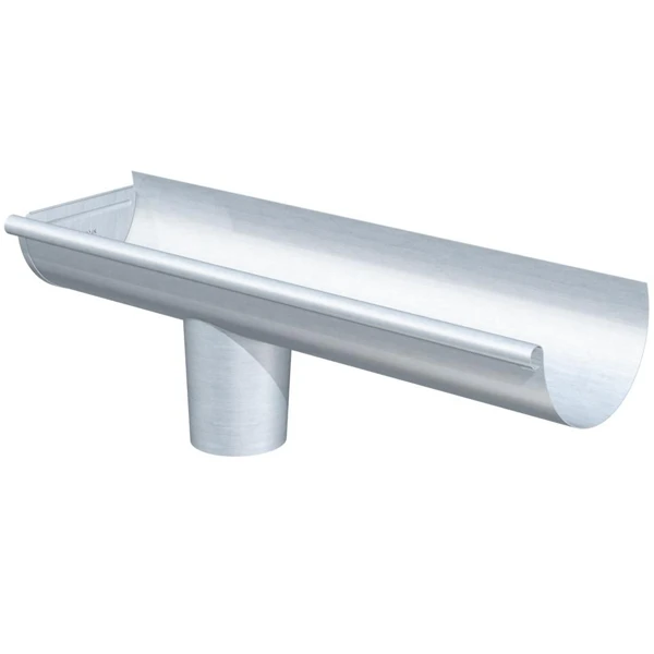 Embout à Talon Avec Naissance En Zinc Rheinzink Gauche - 250 MM - 80 MM 1 Embout à Talon Avec Naissance En Zinc Rheinzink Gauche - 250 MM - 80 MM