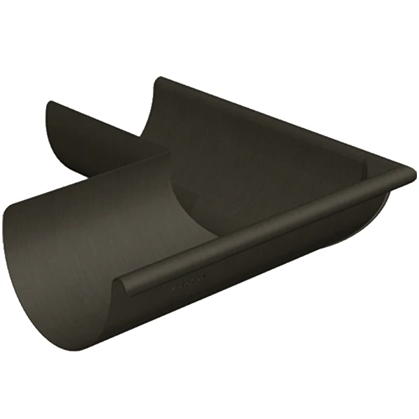 Rheinzink Équerre Extérieure En Zinc Granum Basalte Pour Gouttière De 250 MM 1 Rheinzink Équerre Extérieure En Zinc Granum Basalte Pour Gouttière De 250 MM