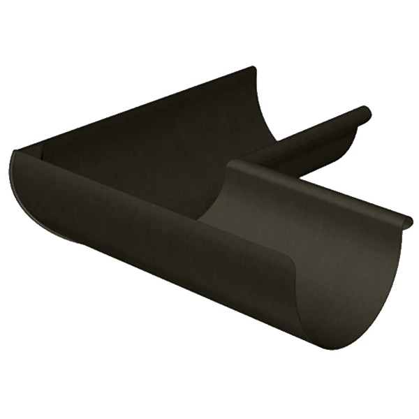 Rheinzink Équerre Intérieure En Zinc Granum Basalte Pour Gouttière De 250 MM 1 Rheinzink Équerre Intérieure En Zinc Granum Basalte Pour Gouttière De 250 MM