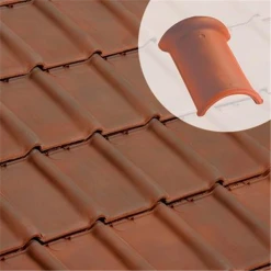 Edilians Tuile Faîtière 1/2 Ronde à Emboîtement 717