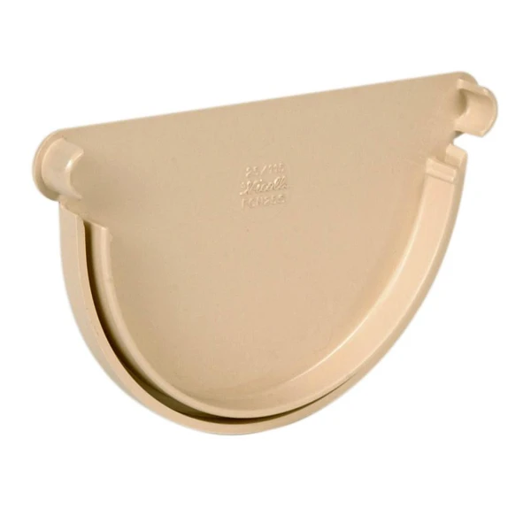 Fond De Naissance Nicoll Pour Gouttière Demi-ronde De 25 Cm - Longueur 20 Mm - Techtan - Sable 1 Fond De Naissance Nicoll Pour Gouttière Demi-ronde De 25 Cm - Longueur 20 Mm - Techtan - Sable