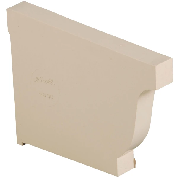 Fond De Gouttière Gauche Nicoll FG30 Pour Gouttière LG30 - Sable 1 Fond De Gouttière Gauche Nicoll FG30 Pour Gouttière LG30 - Sable