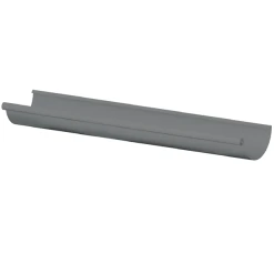 Gouttière Demi-ronde Lindab En Acier Gris Métal RAL 9007 - Développé 250 MM - 4 M