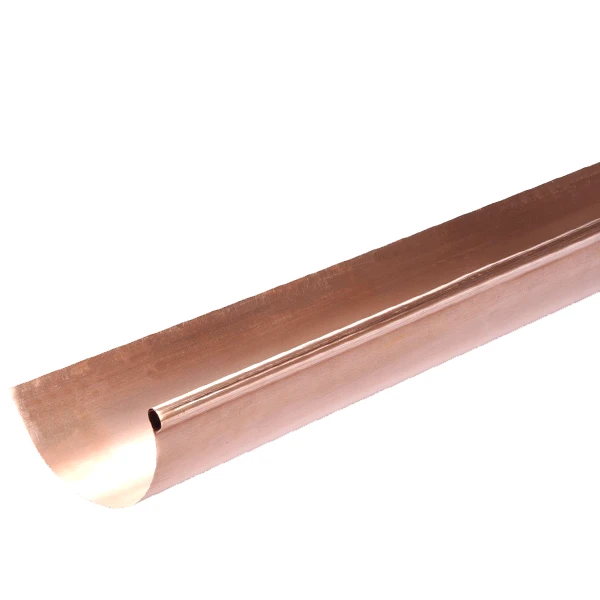 Gouttière Demi-ronde En Cuivre VMZINC - 250 MM - ép. 0,55 MM - 4 M 1 Gouttière Demi-ronde En Cuivre VMZINC - 250 MM - ép. 0,55 MM - 4 M