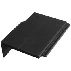 BMI Monier Tuile De Rive Universelle Gauche En Béton - Nobilee - Graphite - 42 X 33 X 14.5 Cm