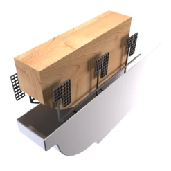 Protège-panne MEP Hauts De France HPP570B Blanc - 70 X 200 X 500 Mm