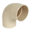 Coude Mâle/femelle Nicoll Pour Tube De Descente - Angle 87°30 - Diamètre 100 Mm - Techtan Sable