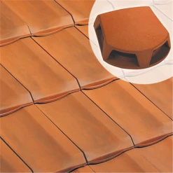 Edilians Lanterne Bi-section 1007 Pour Toiture - Ø 126/160 Mm - Section Aération 259 Cm² - Flammé Rustique -VMZinc Boutique lanternebisectionflammrustique 499333 2