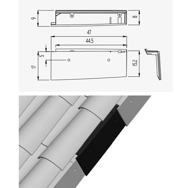 Tuile De Rive à Rabat Universelle Droit Tejas Borja - Coloris Nature Lamalou 2 Tuile De Rive à Rabat Universelle Droit Tejas Borja - Coloris Nature Lamalou – Image 2