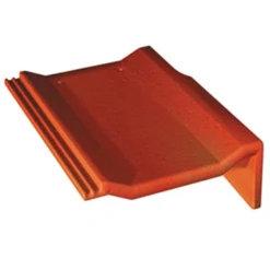 BMI Monier Tuile De Rive Universelle Droite En Béton - Perspective - Noir - 42 X 33.2 X 14.5 Cm