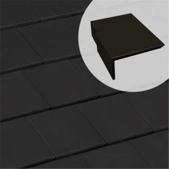 BMI Monier Tuile De Rive Universelle Gauche En Béton - Innotech - Ardoise - 42 X 33.3 X 14.5 Cm