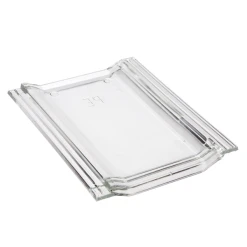 BMI Monier Tuile En Verre Grand Moule à Faible Relief - Perspective - Translucide - 42 X 33 Cm