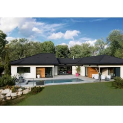 BMI Monier Tuile Béton Grand Moule à Aspect Plat - Innotech - Graphite - 42 X 33 Cm -VMZinc Boutique sans titre 1 2