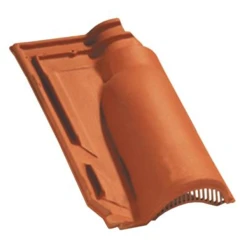 Edilians Tuile Chatière En Terre Cuite - Méridionale Poudenx - Section 20 Cm² - Rouge