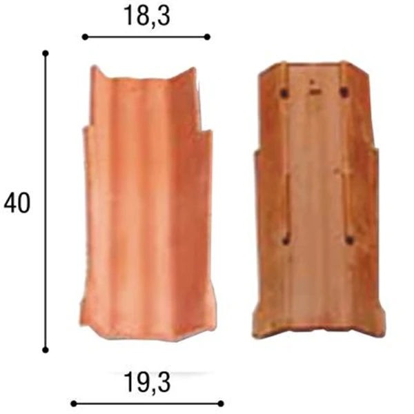 Biobric Tuile Canal Terre Cuite Multi'fix Tegula 40 - Rouge 2 Biobric Tuile Canal Terre Cuite Multi'fix Tegula 40 - Rouge – Image 2